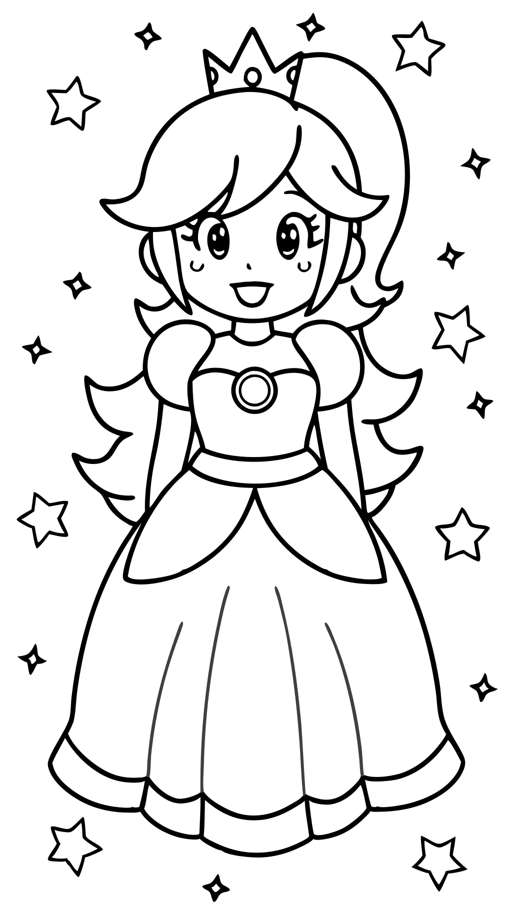 Páginas para colorear de Rosalina Mario